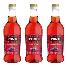PONTI 紅酒醋, 500ml, 3瓶