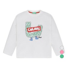 베네통키즈 아동용 컬러스 면 티셔츠 QATS01441