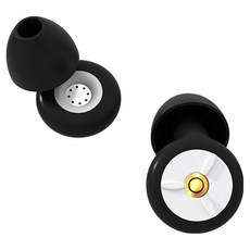 Locus 第三代8層隔音濾網耳塞 矽膠睡眠耳塞 白色+黑色+黑色, 1個