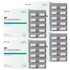 닥터린 메가 비타민D3 4000 IU 66g, 120정, 4개