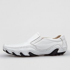 VONIN 남성용 가죽 플렉시블 웰트 초경량 드라이빙 로퍼화 CO038WH