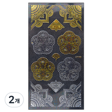 ELP Korea Iko美甲貼紙, 金屬胸像 LC466, 2個