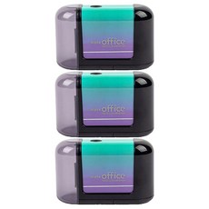 Alpha mall 辦公室電動削鉛筆機, 3個, 黑色