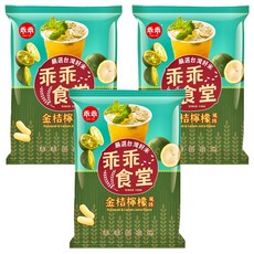 乖乖 乖乖食堂米果 金桔檸檬風味, 60g, 3包