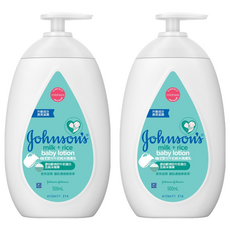 嬌生嬰兒牛奶純米潤膚乳, 深層滋潤 敏感肌膚適用, 500ml, 2瓶