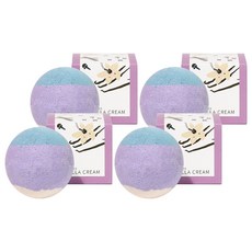 COACOS Bubble & Pop 香草奶油泡澡球 入浴劑 琥珀香草香, 220g, 4個