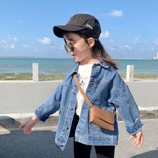 Arbe 兒童素色牛仔外套