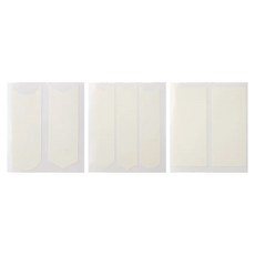 GLOSSYBLOSSOM 法式美甲貼紙套裝 (3個) - 輕鬆打造完美法式美甲, 圓弧角, 1包