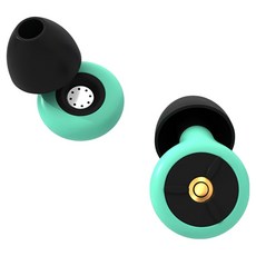 Locus 第3代 8層降噪濾網耳塞 矽膠睡眠耳塞 黑色+綠色+黑色, 1個, 2入