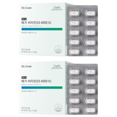 Dr.Lean Mega 維他命D3 4000 IU 66g, 120錠, 2個