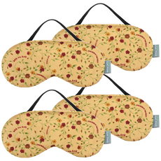 GREEN LIFE 草本眼部熱敷包 黃色小碎花, 1入, 4個