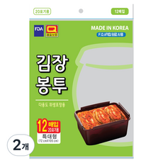 우진크린라이프 김장봉투 72 x 105 cm, 특대형(약20포기), 12개입, 2개