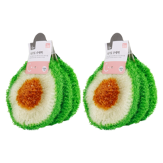 Life smile 酪梨手織菜瓜布, 3入, 2個