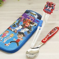 Dinocore 不鏽鋼湯匙學習筷組, 混色, 1組