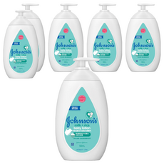 嬌生嬰兒牛奶純米潤膚乳, 深層滋潤 敏感肌膚適用, 500ml, 6瓶