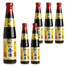 黑龍 春蘭級 黑豆蔭油, 100%黑豆經古法120天日曝, 不含防腐劑、味精、糖精、人工色素, 400ml, 6瓶