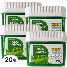 香草故事冰箱除臭綠茶凝膠, 160g, 20個