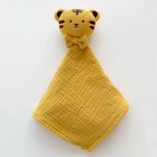 ACACIA bongbong 老虎玩偶造型手帕, 芥末黃