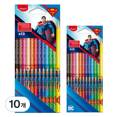 슈퍼맨 색연필, 10개, 12색