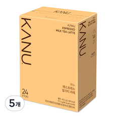 KANU 即溶濃縮咖啡奶茶拿鐵, 17.3g, 24條, 5盒