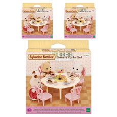 EPOCH Sylvanian Families 森林家族 拿鐵咖啡甜蜜派對公仔套組 5742, 3套