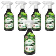 奇檬子 防蟑螂螞蟻噴劑 添加月桂葉精油 天然無毒配方 適用於居家環境, 500ml, 5瓶