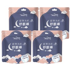 Sweetie 舒芯 超薄涼感抑菌舒眠褲, 4個, 2個裝, M~L