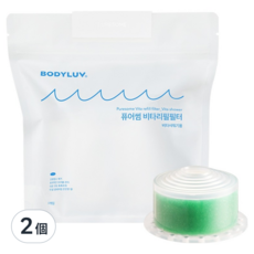 BODYLUV 維他命濾芯 甜嫩艾草, 有效去除水中餘氯，提供清潔水源, 2個