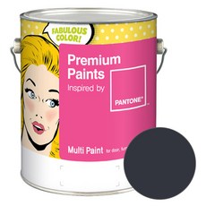 노루페인트 팬톤 멀티 에그쉘광 페인트, 다크네이비(19-4013), 4L, 1개