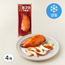 굽네 오븐구이 통닭가슴살 매콤바베큐 (냉동), 110g, 1개입, 4개