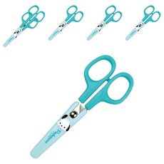 buyhearts 帕恰狗安全蓋剪刀, 薄荷綠, 6個