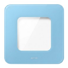 Kinyo LED晶透極簡透明款體重計 280 x 280 x 20mm, DS-6562, 透明款, 1個