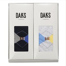 닥스 여성용 아가일2족 양말 선물세트 + 쇼핑백