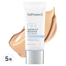 셀퓨전씨 워터핏 리커버 비비크림 SPF40 PA+++, 소프트 베이지, 5개, 30ml
