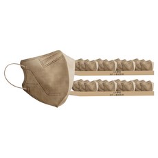 JUN 郡昱 成人3D立體醫療口罩 L, 30片, 2盒, 泰式奶茶