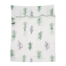 H&K家居 洗衣袋 40x50cm 洗衣網 細網洗衣袋 防變形護洗袋, 印花仙人掌, 1個