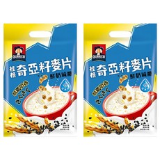 QUAKER 桂格 奇亞籽麥片 特濃鮮奶減糖, 280g, 2袋