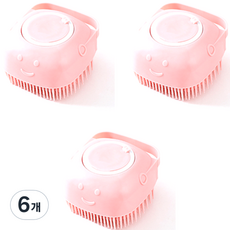 더벨라 청결 손씻기 마사지 브러쉬, 분홍, 6개