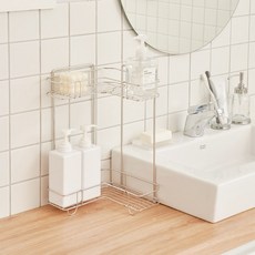 msliving 直角雙層浴室層架, 1個, 不鏽鋼