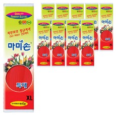 마미손 고무장갑, 레드, 특대(XL), 10개