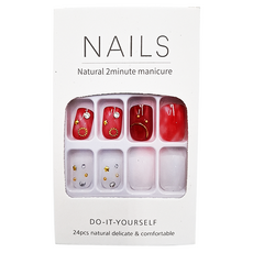 Paula's Nail 寶拉美甲 星月蝴蝶寶石美甲貼片, AP69024, 1入, 1盒