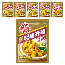 오뚜기 백세카레 매운맛, 100g, 6개