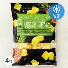 딜라잇가든 파인애플 (냉동), 4개, 1kg