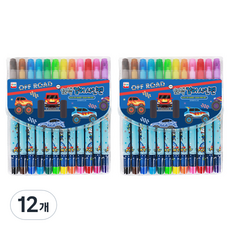 YOUNG ART 12色簽字筆 男童用, 混合顏色, 12套