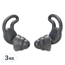 Joinmade 睡眠耳塞 防噪音 防打鼾耳塞 黑色, 3套