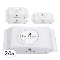 I'm Clean 馬桶清潔溫和濕紙巾 掀蓋型, 46張, 24個