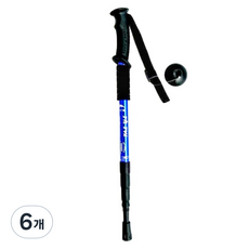 고강도 알루미늄 스틱 지팡이, 블루, 6개
