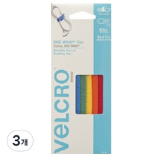 VeLCRO 威扣 One-Wrap 彩色束帶 5入, 3個, 多色