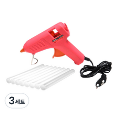 글루건 대 40W + 글루스틱 8p, 3세트