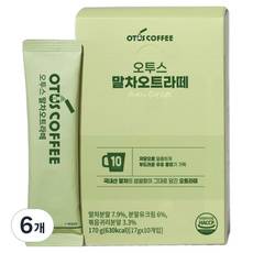 오투스커피 말차 오트 라떼, 17g, 6개, 10개입